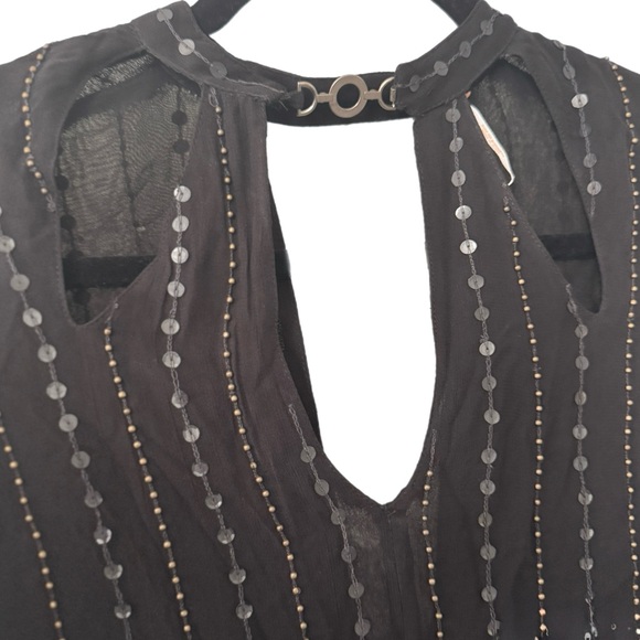 Free People Young Love Embellished Blouse Top | XS | Excellent Condition - Picture 4 of 9
